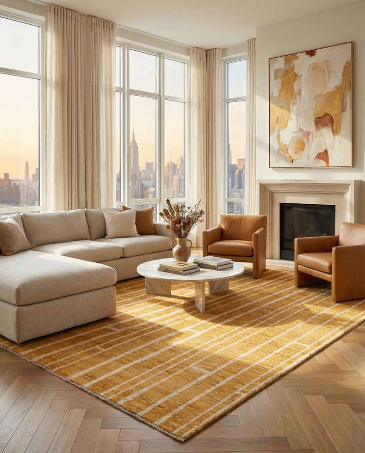 6' 8 x 9' 6 Hand Knotted Darya Wool Rug