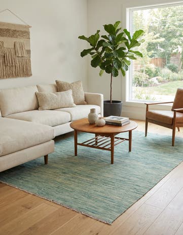 5' x 6' 7 Hand Woven Kilim Modern Wool Rug