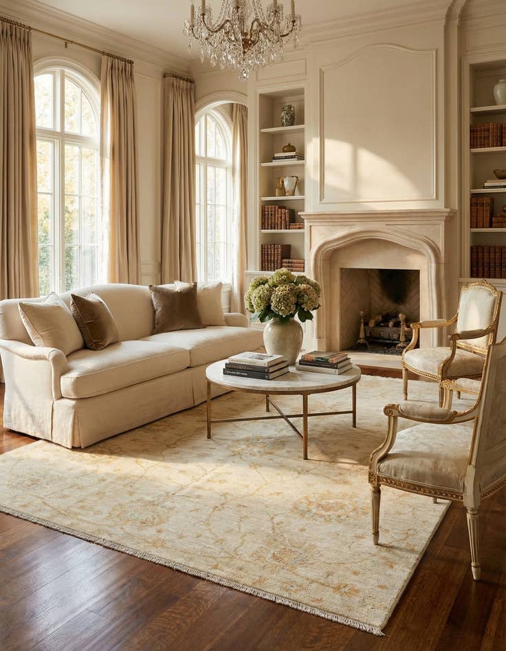 Detail image of 6' 9 x 9' 11 Ziegler Wool Rug