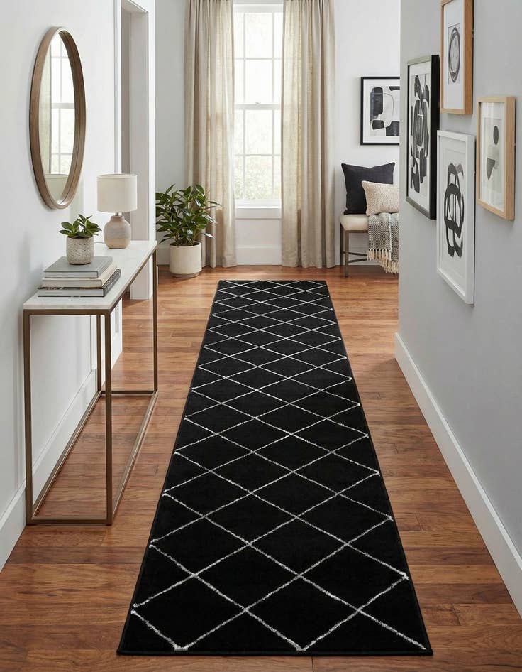 Detail image of 2' 7 x 12' Vogue Geo Runner Rug