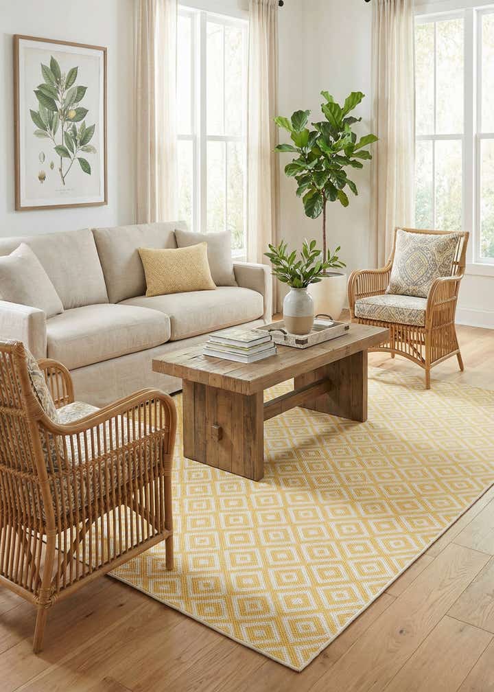 6' x 9' Easy-Clean Jill Zarin Costa Rica Indoor / Outdoor Rug