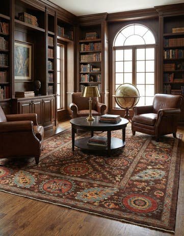 6' 9 x 8' 9 Hand Knotted Ariana Ziegler Oriental Rug