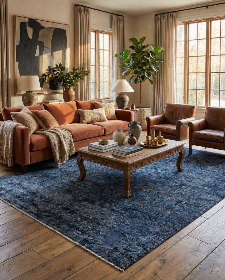 5' 3 x 8' 10 Hand Knotted Ultra Vintage Persian Wool Rug