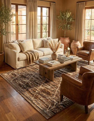 5' 5 x 7' 9 Hand Knotted Moroccan Wool Rug