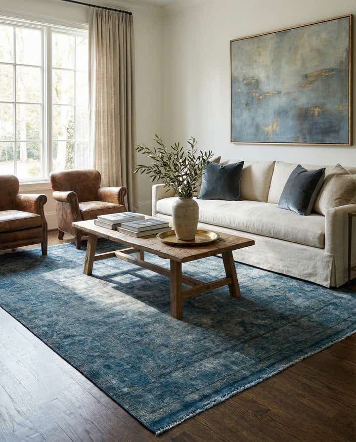 6' 4 x 9' 4 Hand Knotted Ultra Vintage Persian Wool Rug