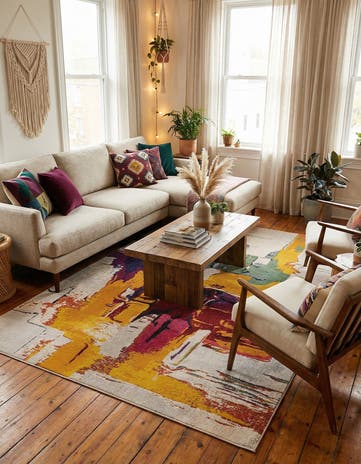 7' x 10' Washable Hyacinth Rug
