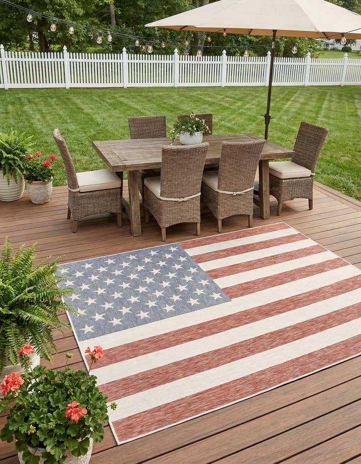 Detail image of  9' x 12'  Washable Jill Zarin Indoor / Outdoor Rug