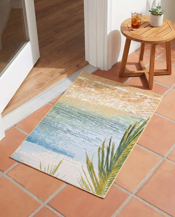 2' x 3' Easy-Clean Coastal Indoor / Outdoor Rug