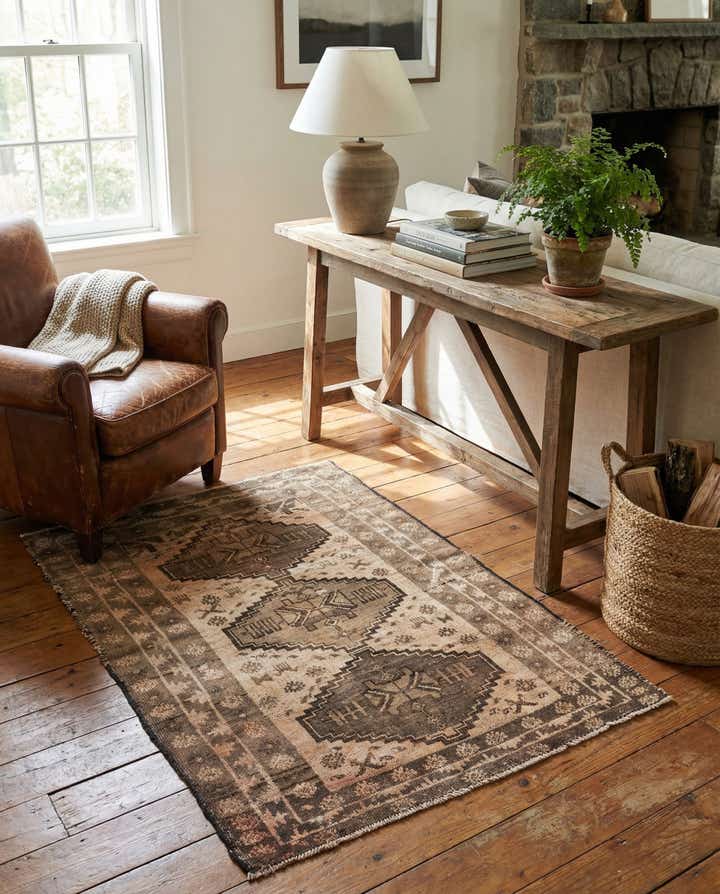 3' 1 x 4' 6 Hand Knotted Ultra Vintage Persian Wool Rug