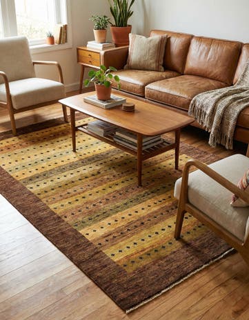 4' x 6' 2 Hand Knotted Modern Ziegler Rug