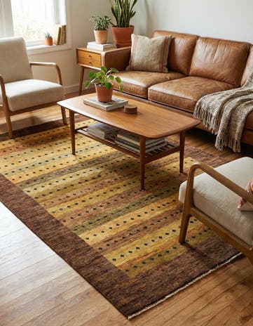 4' x 6' 2 Hand Knotted Modern Ziegler Rug