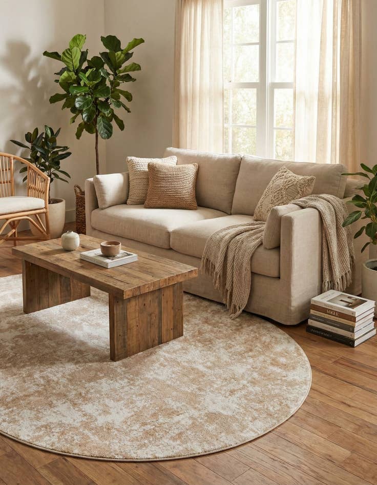 Detail image of  5' 3 x 8' Aurora Oval Rug