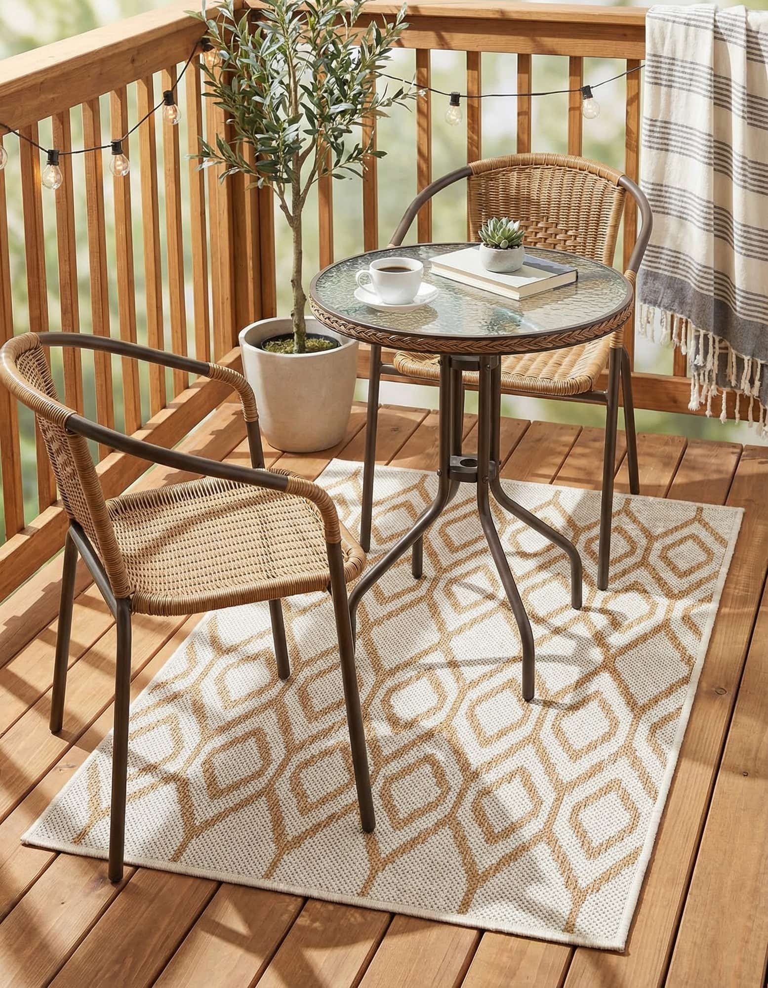 2' x 3' Easy-Clean Jill Zarin Turks and Caicos Indoor / Outdoor Rug