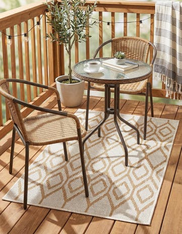 2' x 3' Easy-Clean Jill Zarin Turks and Caicos Indoor / Outdoor Rug