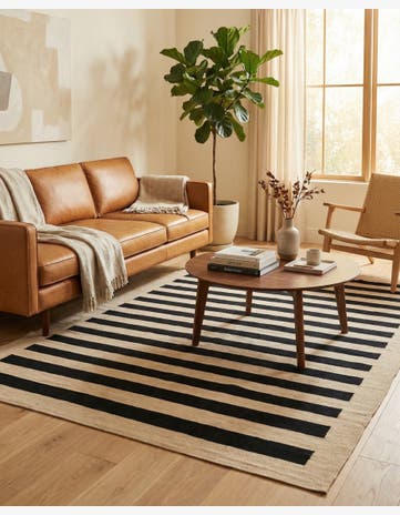 5' 7 x 7' 8 Hand Woven Kilim Modern Wool Rug