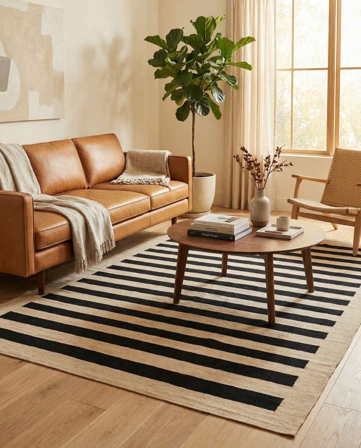 5' 7 x 7' 8 Hand Woven Kilim Modern Wool Rug