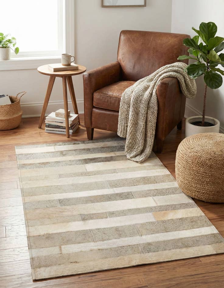 Detail image of  2' 1 x 3' Cowhide Rug