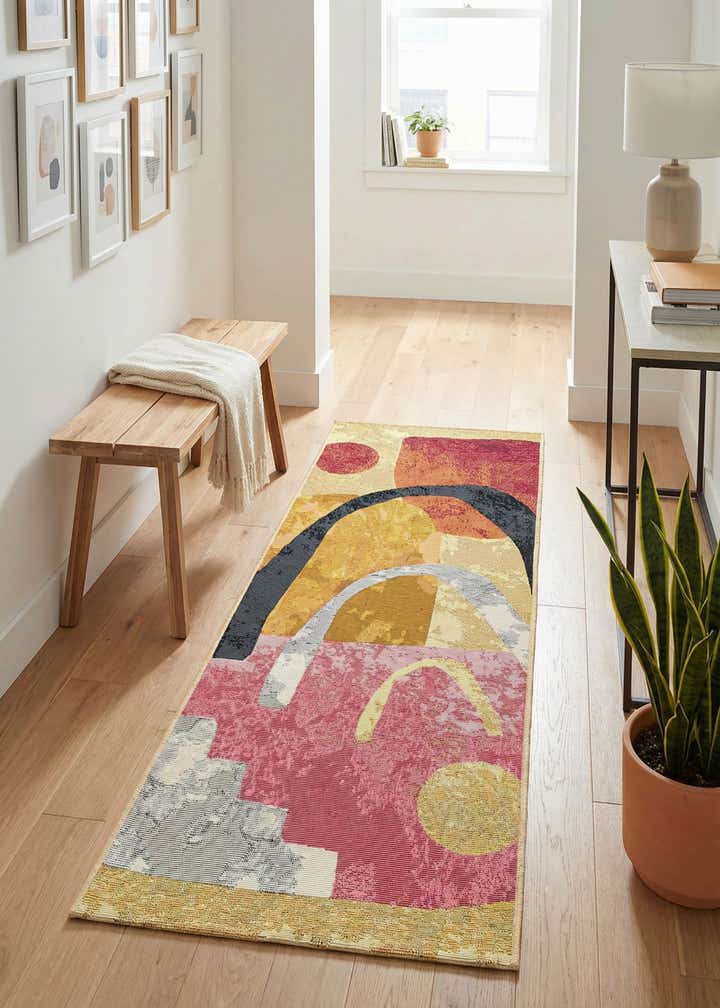 2' x 5' Easy-Clean Modern Indoor / Outdoor Runner Rug