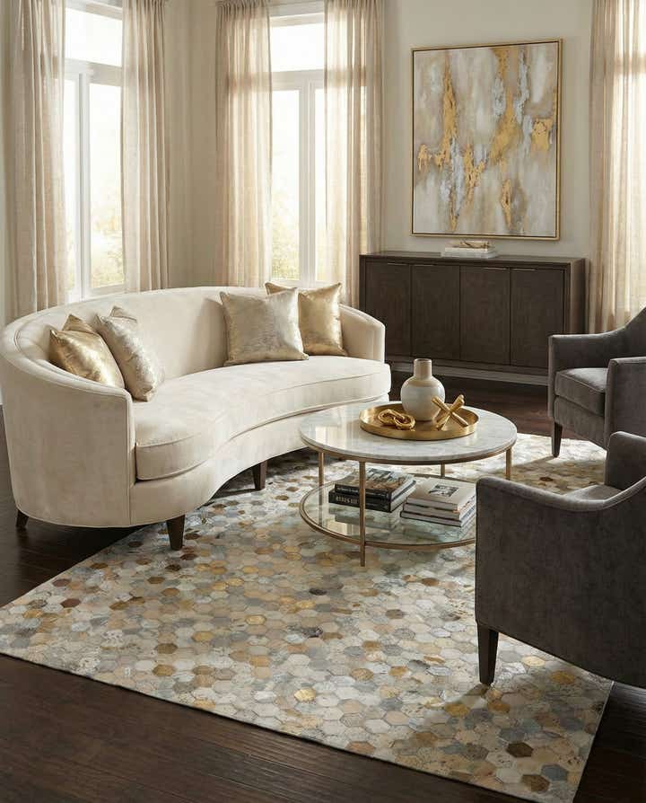 5' x 8' Cowhide - Patchwork Rug