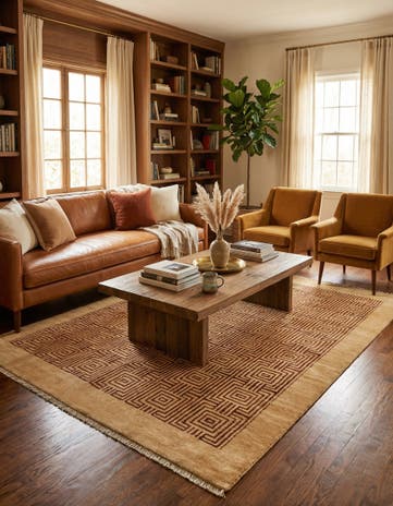 4' 7 x 6' 8 Juma Wool Rug
