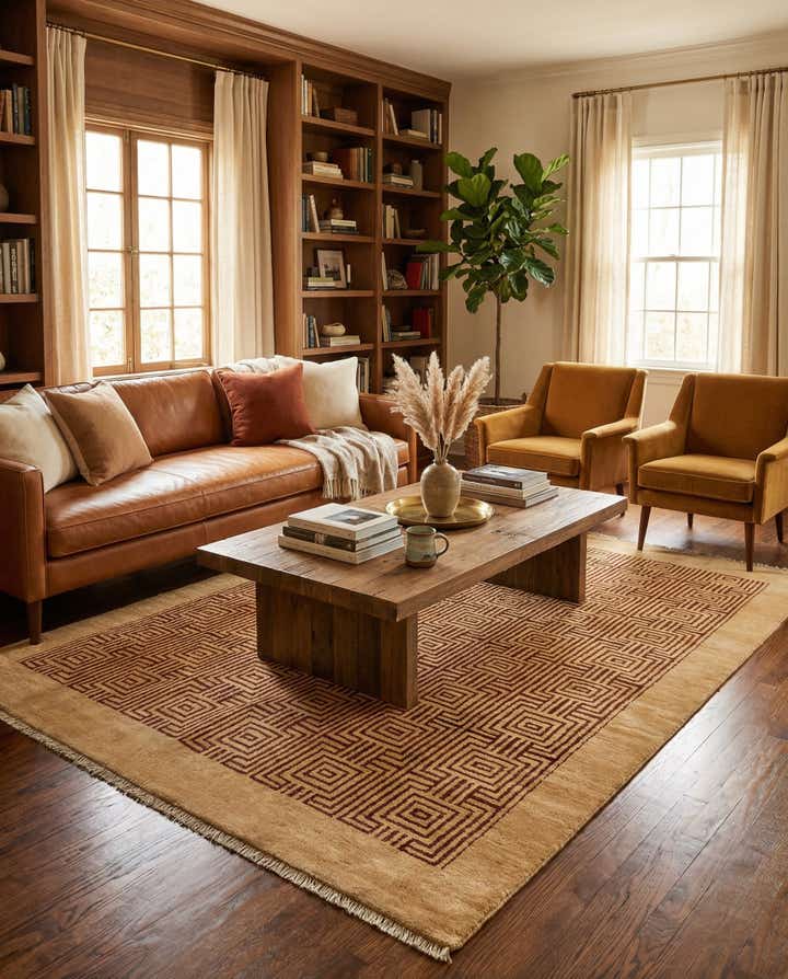 4' 7 x 6' 8 Juma Wool Rug