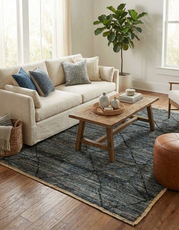 5' x 8' 5 Hand Knotted Moroccan Wool Rug
