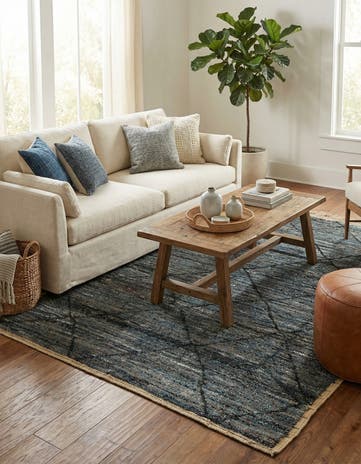 5' x 8' 5 Hand Knotted Moroccan Wool Rug