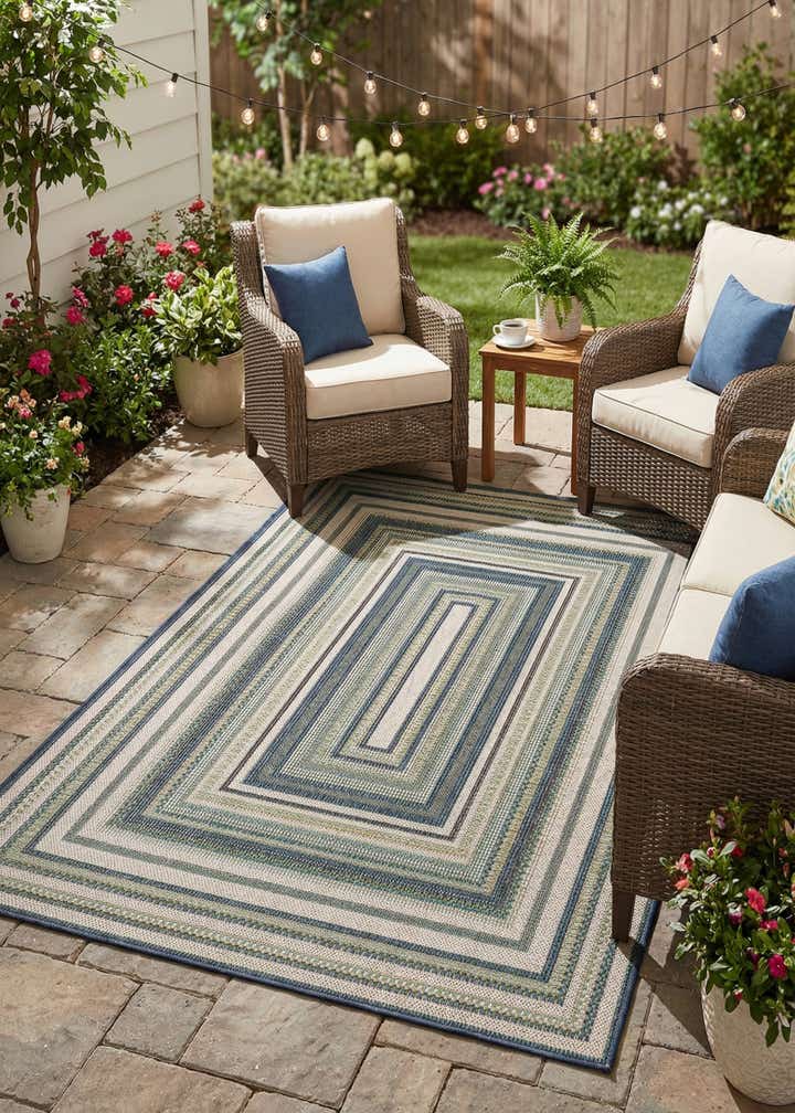 4' x 6' Easy-Clean Baja Indoor / Outdoor Rug