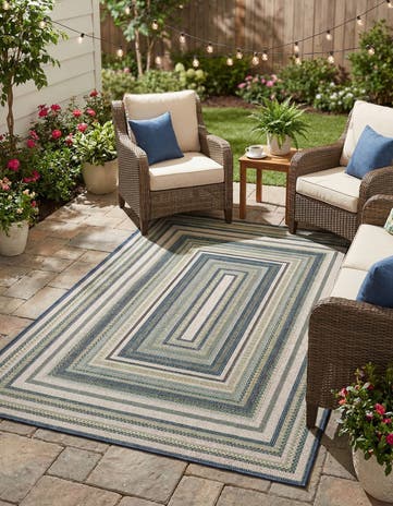 4' x 6' Easy-Clean Baja Indoor / Outdoor Rug