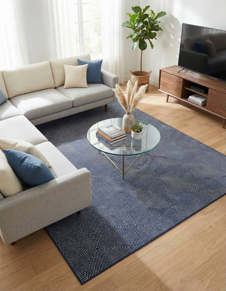 Detail image of 9' x 12'  Washable Sabrina Soto Indoor / Outdoor Rug