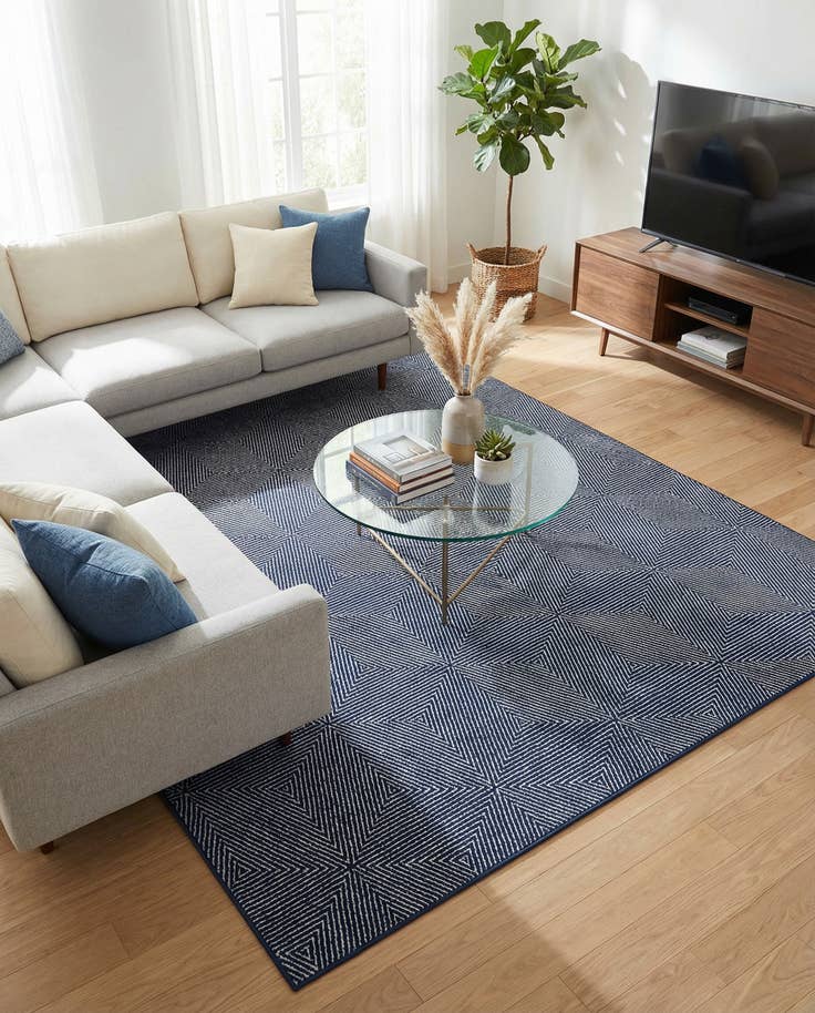 Detail image of 9' x 12' Easy-Clean Sabrina Soto Indoor / Outdoor Rug