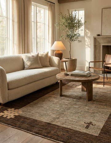 5' 6 x 7' 10 Hand Knotted Modern Ziegler Rug