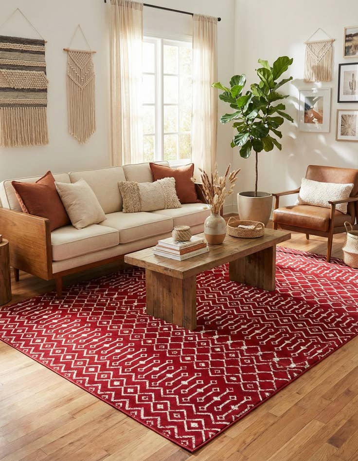 Detail image of  9' x 12' Kasbah Trellis Rug