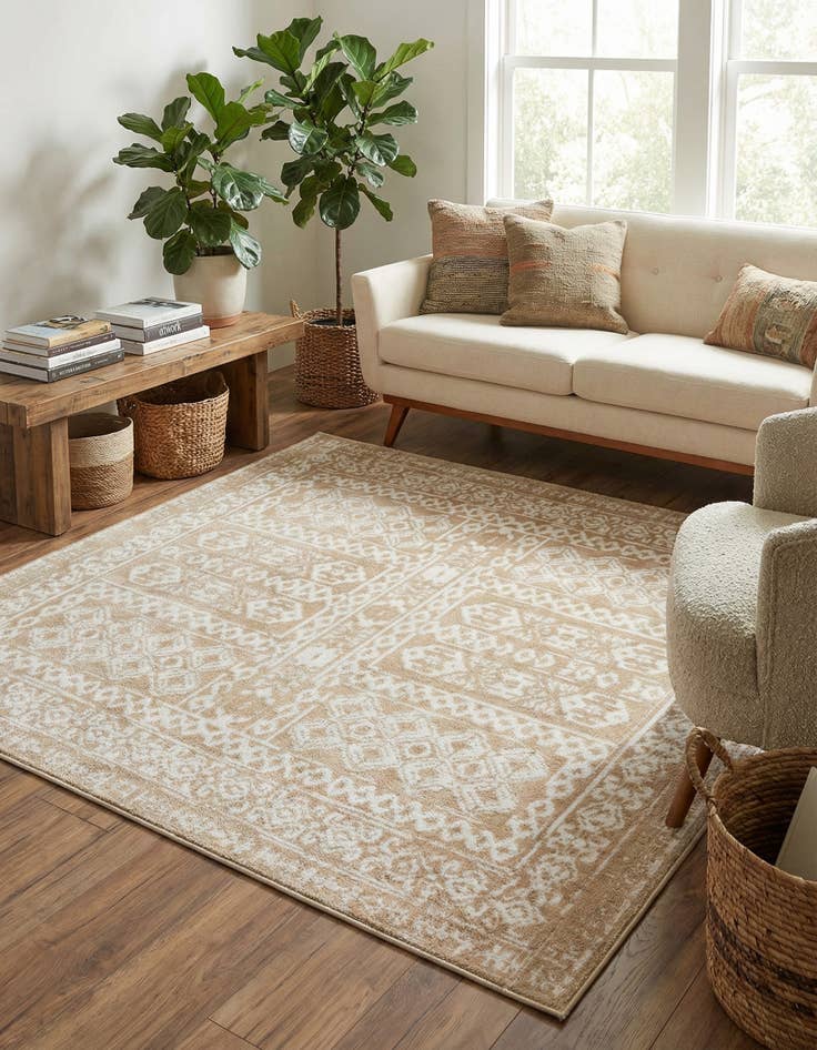 Detail image of 7' 10 x 7' 10 Oxford Square Rug