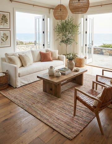 Hand Woven Chunky Jute Rug