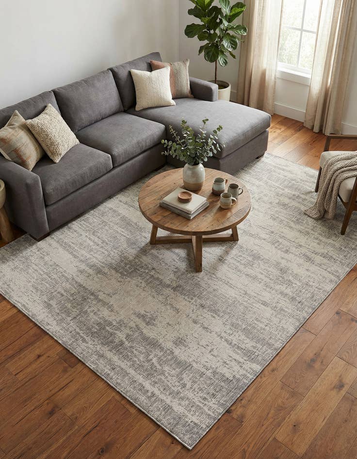 Detail image of 7' 10 x 11'  Washable Modern Indoor / Outdoor Rug