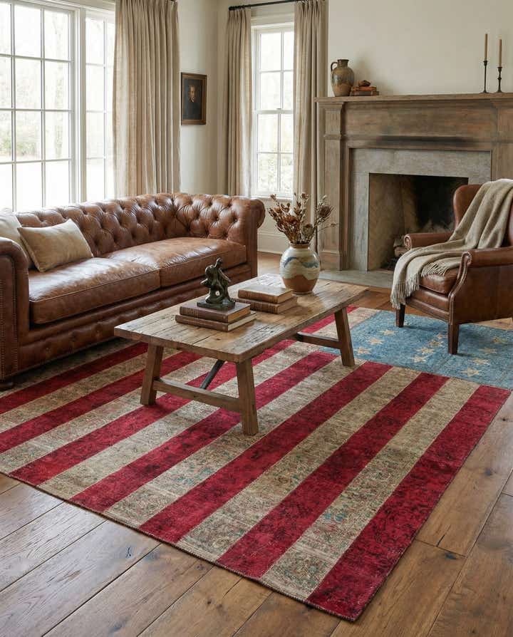 8' x 10' Hand Knotted Ultra Vintage Persian Wool Rug