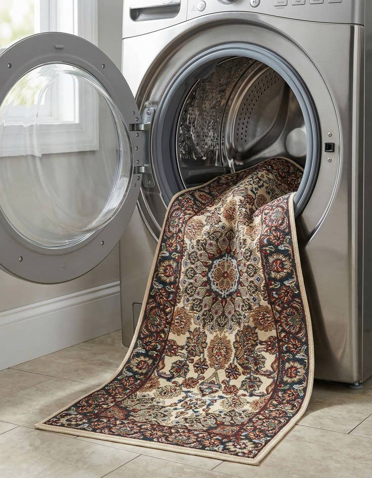 Detail image of 2' x 5' 1  Washable Traditional Indoor / Outdoor Runner Rug