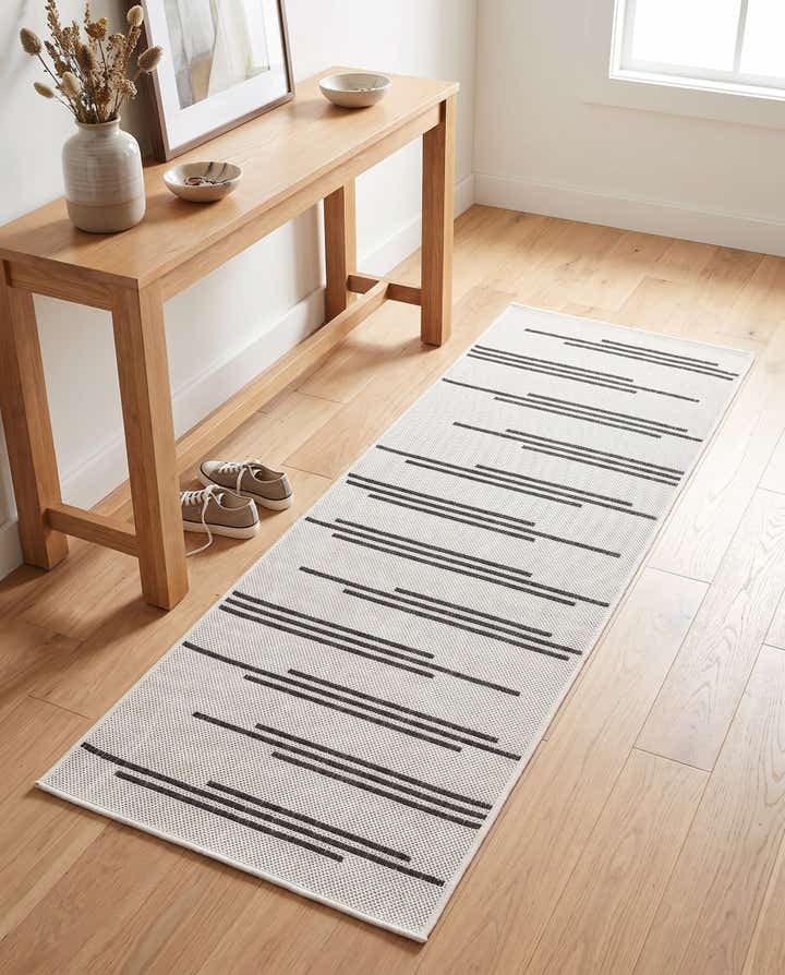 2' x 5' 3 Easy-Clean Modern Indoor / Outdoor Runner Rug