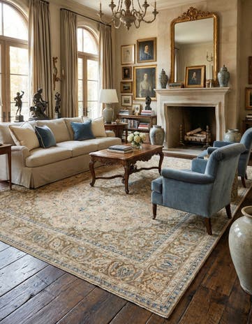 9' 4 x 12' 7 Hand Knotted Ultra Vintage Persian Wool Rug