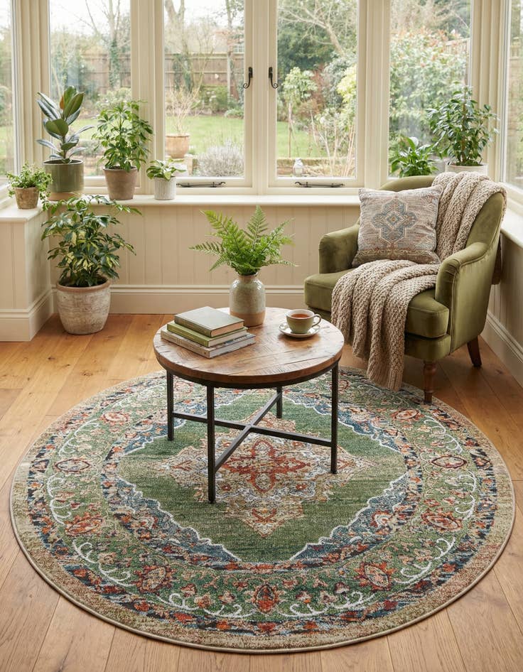 Detail image of  6' x 6' Isabella Round Rug