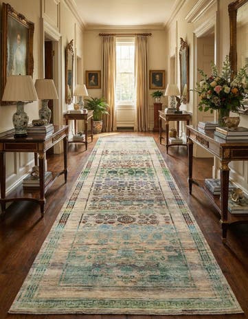 4' x 11' 10 Hand Knotted Ultra Vintage Persian Runner Rug