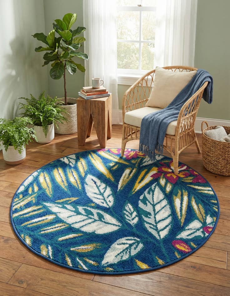 Detail image of 3' 3 x 3' 3 Bloom Round Rug