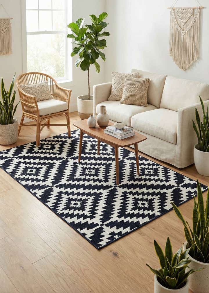 4' x 6' Easy-Clean Sabrina Soto Indoor / Outdoor Rug