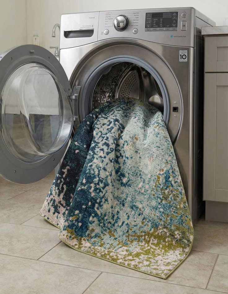 Detail image of 5' x 5'  Washable Casablanca Square Rug