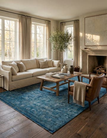 9' 2 x 12' 10 Hand Knotted Ultra Vintage Persian Wool Rug