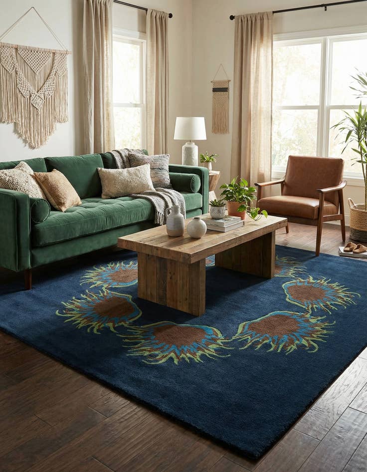 Detail image of 7' 5 x 7' 6 Agra Rug