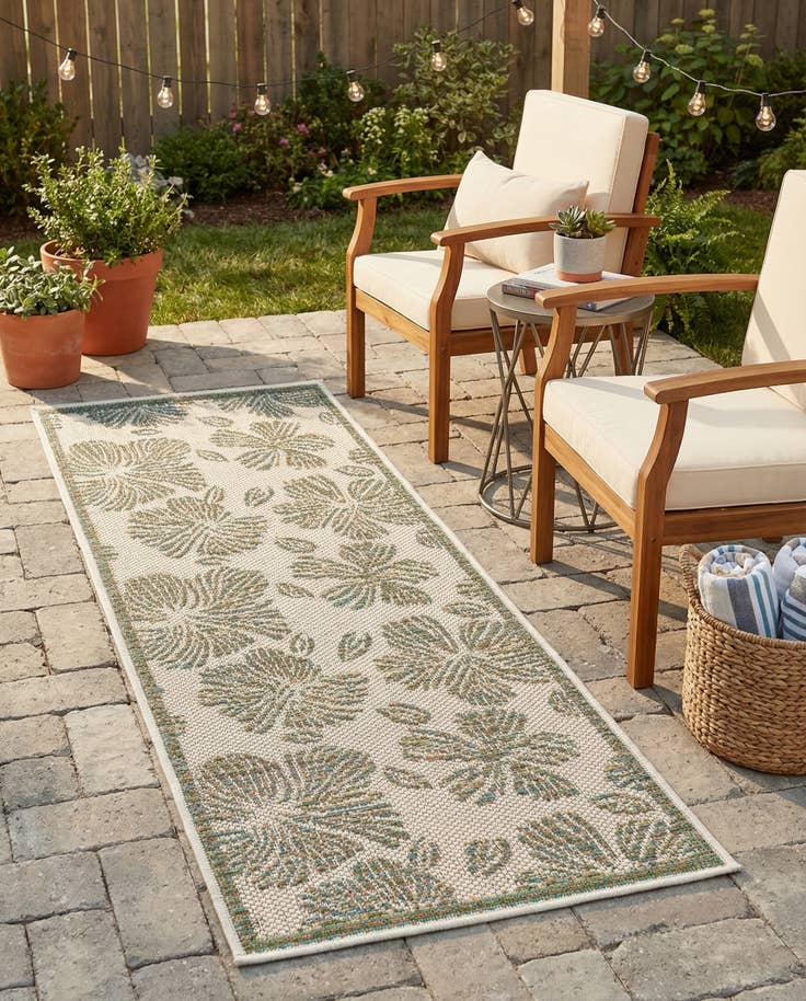 Detail image of 2' x 5' 1 Easy-Clean Baja Indoor / Outdoor Runner Rug