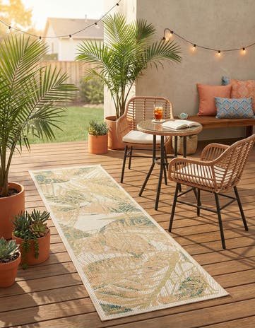 2' x 6' Easy-Clean Baja Indoor / Outdoor Runner Rug
