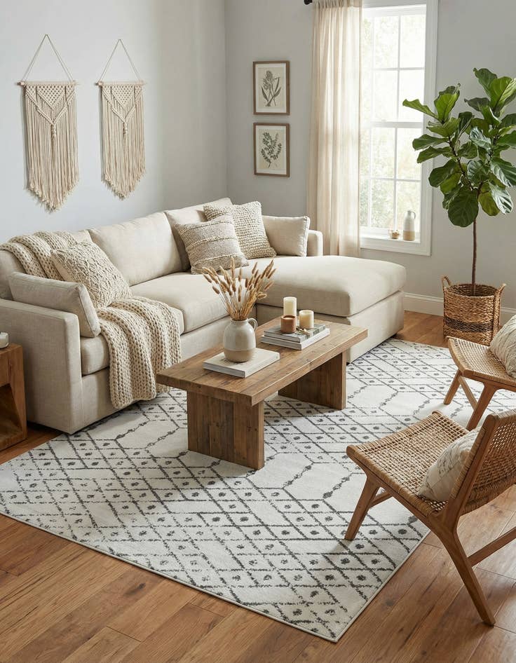 Detail image of 7' x 10' Paxon Trellis Rug